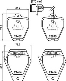 8DB 355 008-781 Sada brzdových destiček, kotoučová brzda HELLA