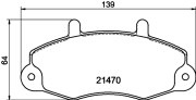 8DB 355 006-391 Sada brzdových destiček, kotoučová brzda HELLA