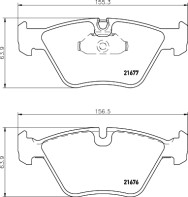 8DB 355 007-961 Sada brzdových destiček, kotoučová brzda HELLA