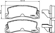 8DB 355 006-431 Sada brzdových destiček, kotoučová brzda HELLA