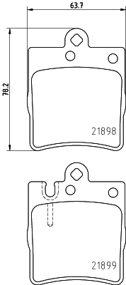 8DB 355 008-451 Sada brzdových destiček, kotoučová brzda HELLA