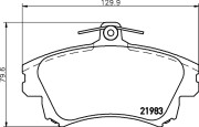 8DB 355 006-711 Sada brzdových destiček, kotoučová brzda HELLA