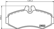 8DB 355 008-631 Sada brzdových destiček, kotoučová brzda HELLA