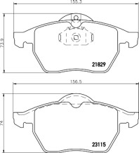 8DB 355 007-771 Sada brzdových destiček, kotoučová brzda HELLA