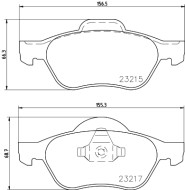 8DB 355 009-091 Sada brzdových destiček, kotoučová brzda HELLA