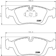 8DB 355 008-741 Sada brzdových destiček, kotoučová brzda HELLA