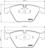 8DB 355 009-271 Sada brzdových destiček, kotoučová brzda HELLA