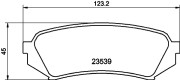 8DB 355 009-391 Sada brzdových destiček, kotoučová brzda HELLA