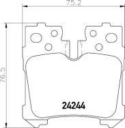 8DB 355 006-651 Sada brzdových destiček, kotoučová brzda HELLA