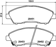 8DB 355 041-211 Sada brzdových destiček, kotoučová brzda HELLA