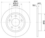 8DD 355 103-231 Brzdový kotouč HELLA