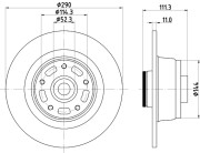 8DD 355 133-311 Brzdový kotouč PRO HELLA