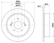 8DD 355 135-251 Brzdový kotouč PRO HELLA