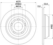 8DD 355 133-781 Brzdový kotouč PRO HELLA