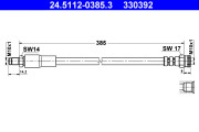 24.5112-0385.3 Brzdová hadice ATE