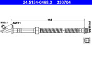 24.5134-0468.3 Brzdová hadice ATE