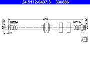 24.5112-0437.3 Brzdová hadice ATE