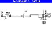 24.5125-0323.3 Brzdová hadice ATE