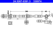 24.5267-0391.3 Brzdová hadice ATE