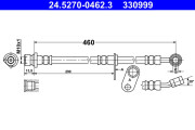 24.5270-0462.3 Brzdová hadice ATE