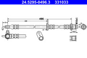 24.5295-0496.3 Brzdová hadice ATE