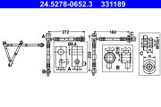 24.5278-0652.3 Brzdová hadice ATE