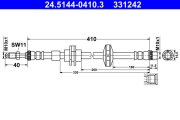 24.5144-0410.3 Brzdová hadice ATE