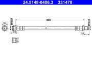 24.5148-0406.3 Brzdová hadice ATE