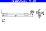 24.5143-0343.3 Brzdová hadice ATE