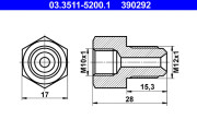 03.3511-5200.1 Adaptér brzdového vedení ATE