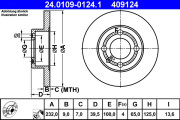 24.0109-0124.1 Brzdový kotouč ATE