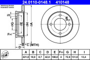 24.0110-0148.1 Brzdový kotouč ATE