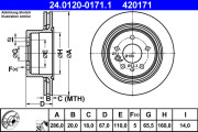 24.0120-0171.1 Brzdový kotouč ATE