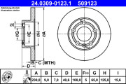 24.0309-0123.1 Brzdový kotouč PowerDisc ATE