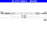 24.3727-3404.2 Tažné lanko, parkovací brzda ATE