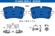 13.0460-2650.2 Sada brzdových destiček, kotoučová brzda ATE