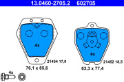 13.0460-2705.2 Brzdové destičky ATE