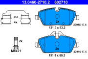 13.0460-2710.2 Brzdové destičky ATE