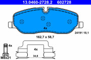 13.0460-2728.2 Brzdové destičky ATE