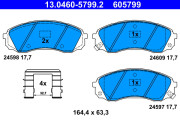 13.0460-5799.2 Brzdové destičky ATE