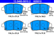 13.0460-5810.2 Brzdové destičky ATE