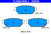 13.0460-5826.2 Brzdové destičky ATE