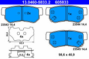 13.0460-5833.2 Brzdové destičky ATE