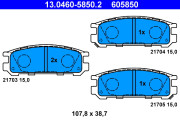 13.0460-5850.2 Brzdové destičky ATE