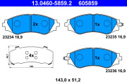 13.0460-5859.2 Brzdové destičky ATE