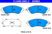 13.0460-5863.2 Brzdové destičky ATE