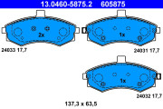 13.0460-5875.2 Brzdové destičky ATE