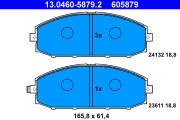 13.0460-5879.2 Brzdové destičky ATE