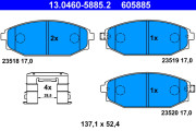 13.0460-5885.2 Brzdové destičky ATE