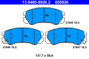 13.0460-5926.2 Brzdové destičky ATE